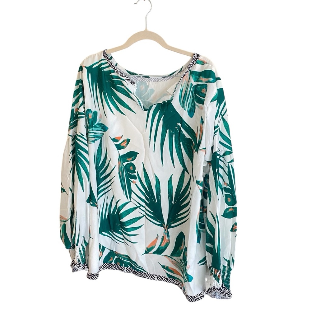 Palm Tree Long Sleeve Top